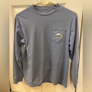 Vineyard Vines Blue Long Sleeve Shirt Boys Large GUC